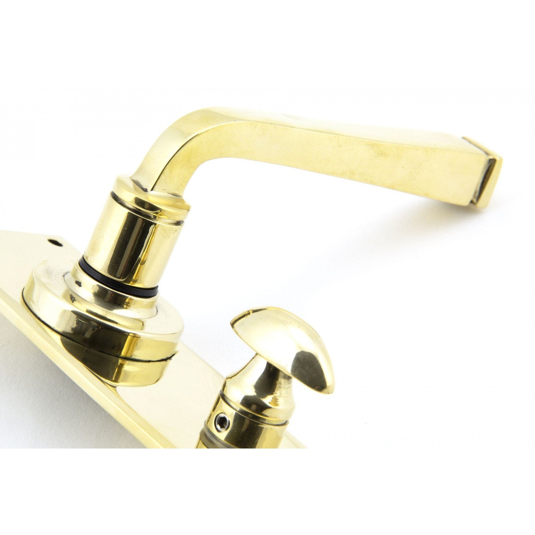 From the Anvil Aged Brass Avon Lever Bathroom Set