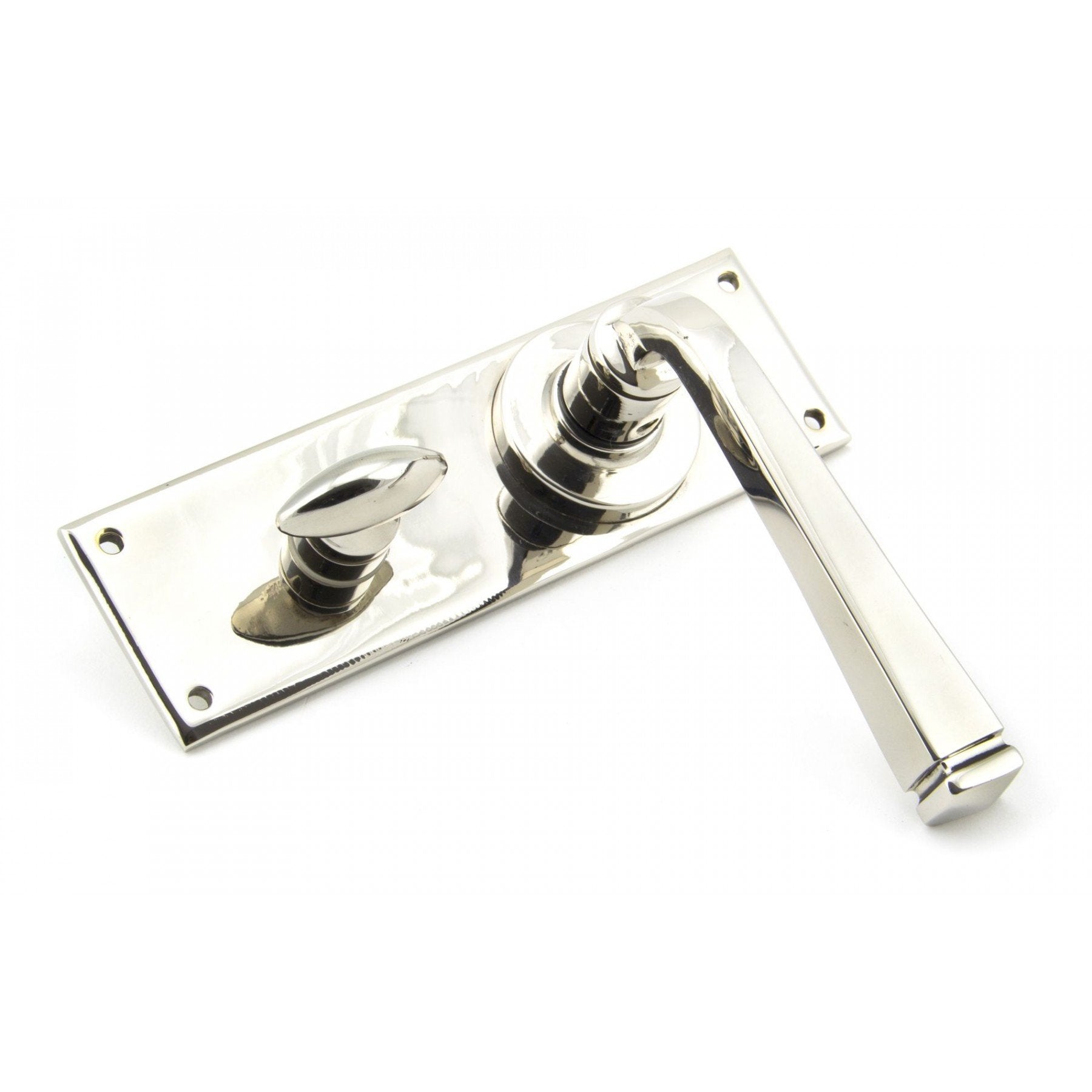 From the Anvil Polished Nickel Avon Lever Bathroom Set - No.42 Interiors