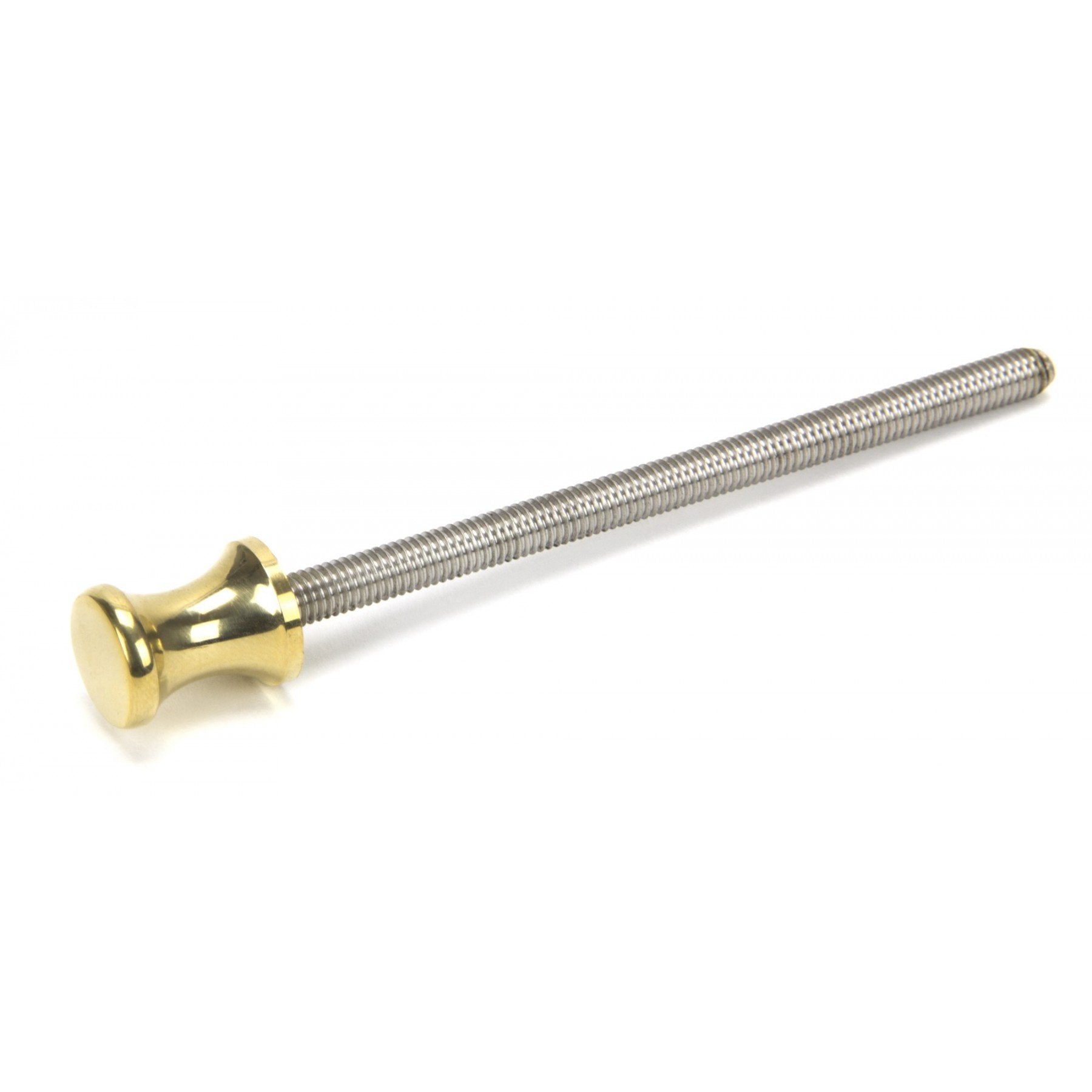 From the Anvil Polished Brass ended SS M6 110mm Threaded Bar - No.42 Interiors