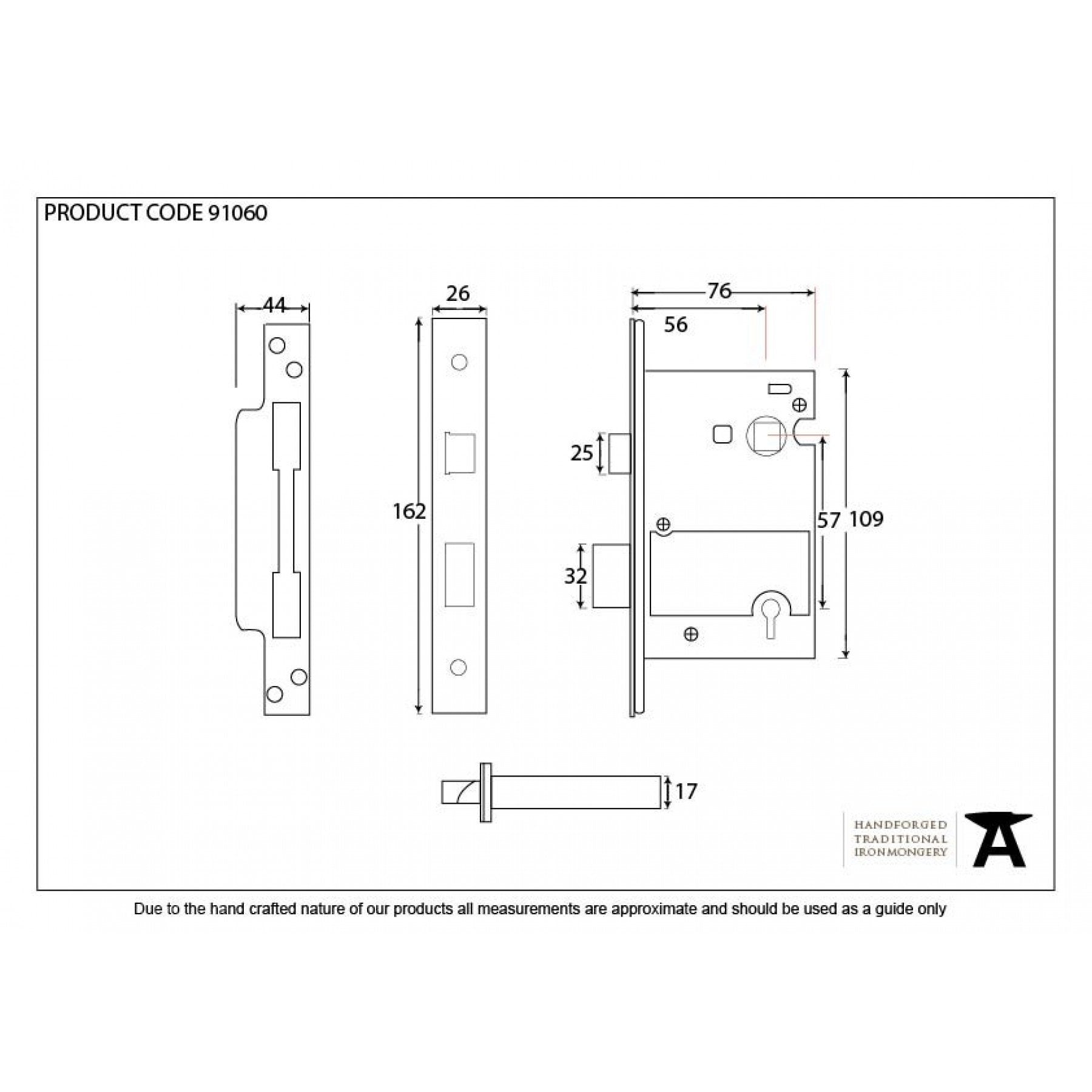 From the Anvil SSS 3'' 5 Lever Heavy Duty BS Sash Lock