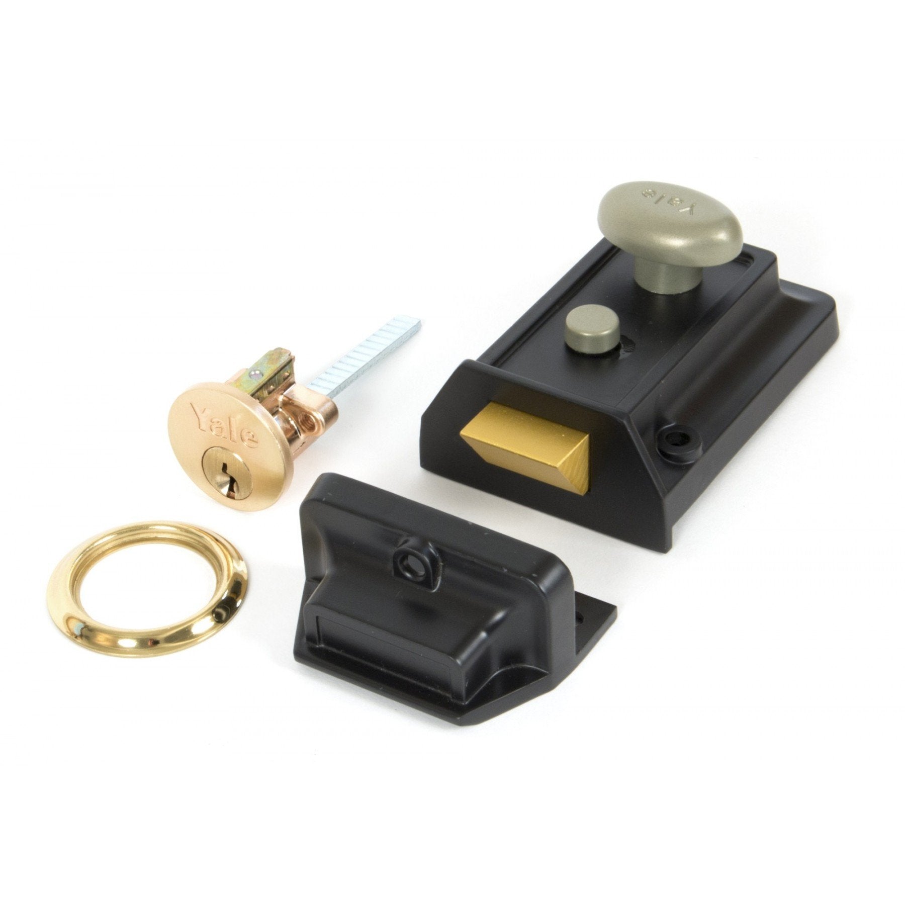 From the Anvil Black Traditional Night Latch - No.42 Interiors