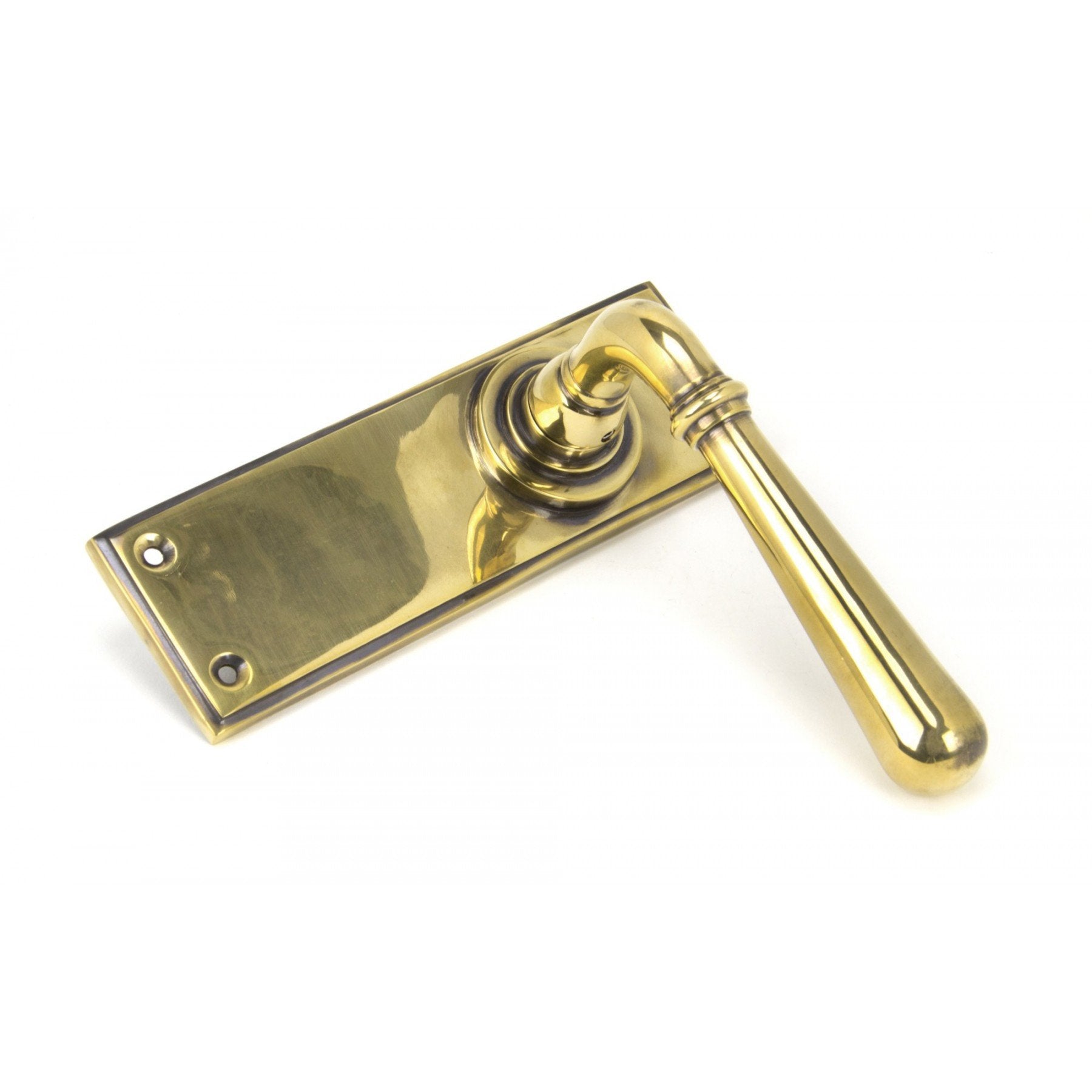 From the Anvil Aged Brass Newbury Lever Latch Set