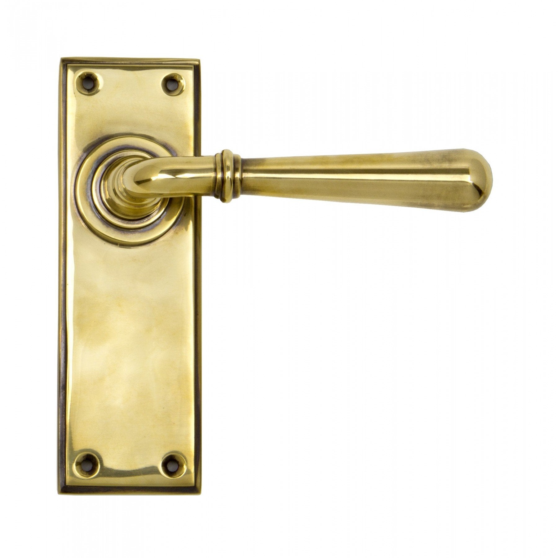 From the Anvil Aged Brass Newbury Lever Latch Set - No.42 Interiors