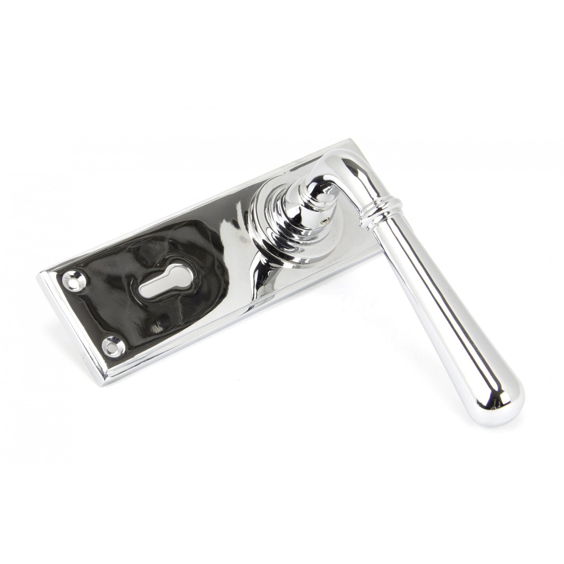 From the Anvil Polished Chrome Newbury Lever Lock Set