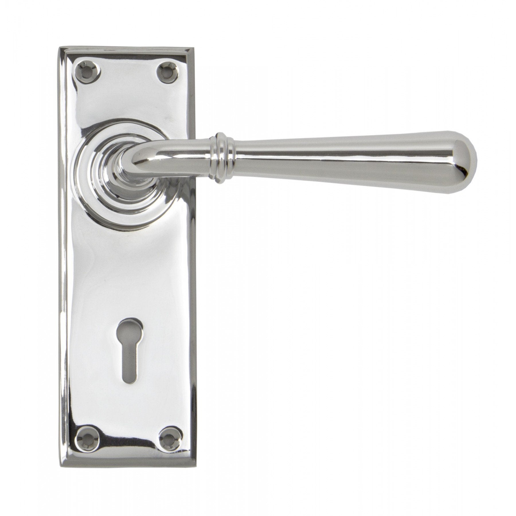 From the Anvil Polished Chrome Newbury Lever Lock Set