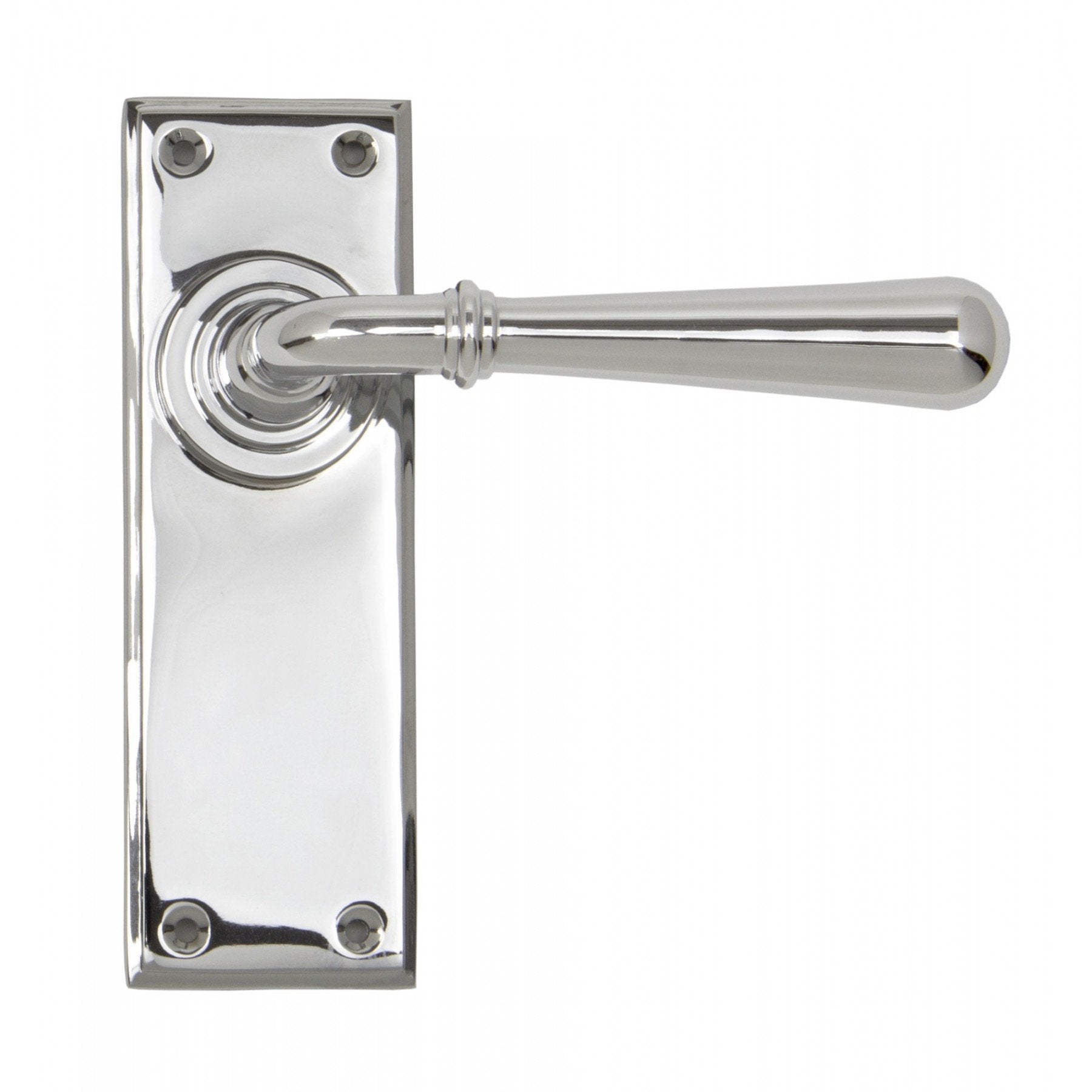 From the Anvil Polished Chrome Newbury Lever Latch Set - No.42 Interiors
