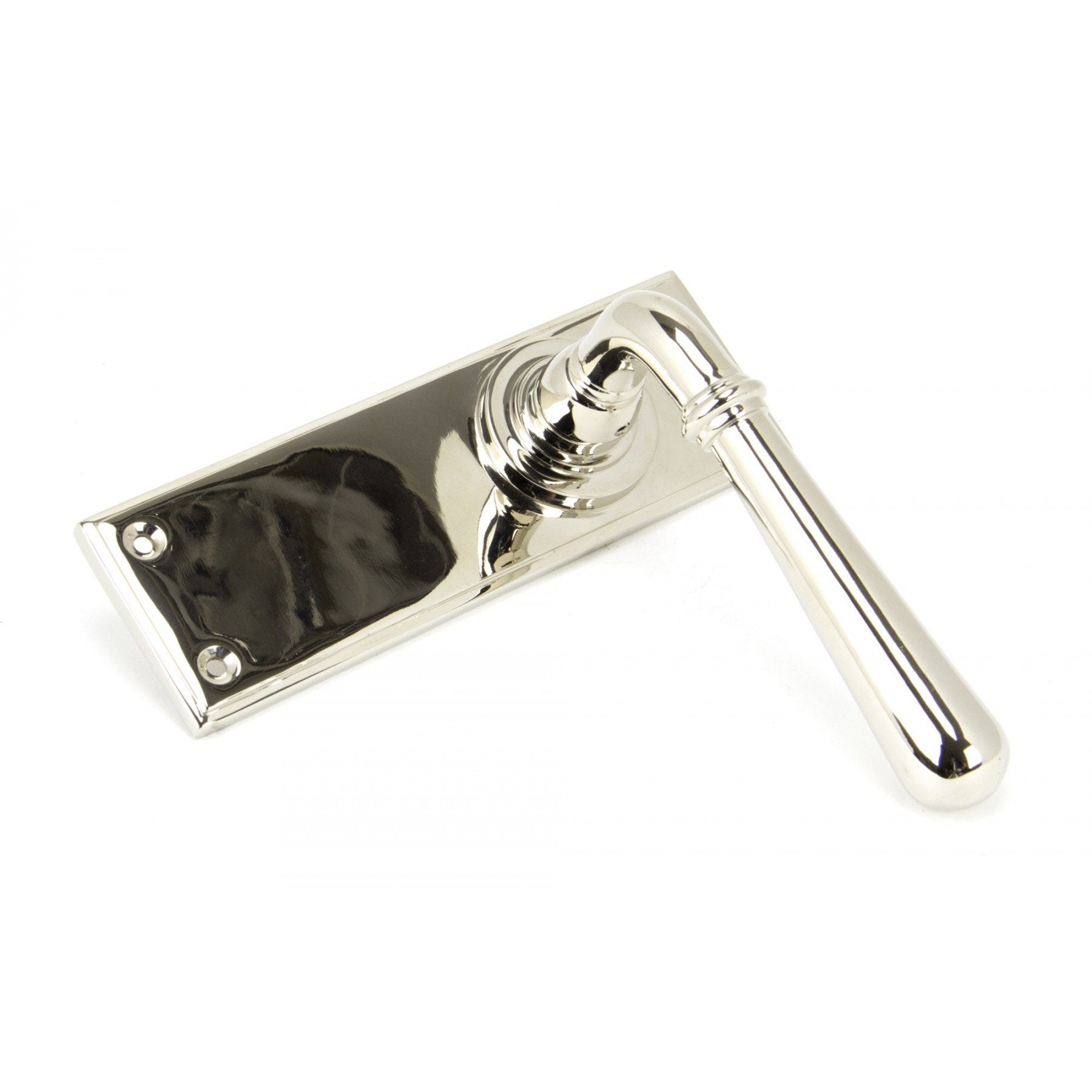 From the Anvil Polished Nickel Newbury Lever Latch Set - No.42 Interiors