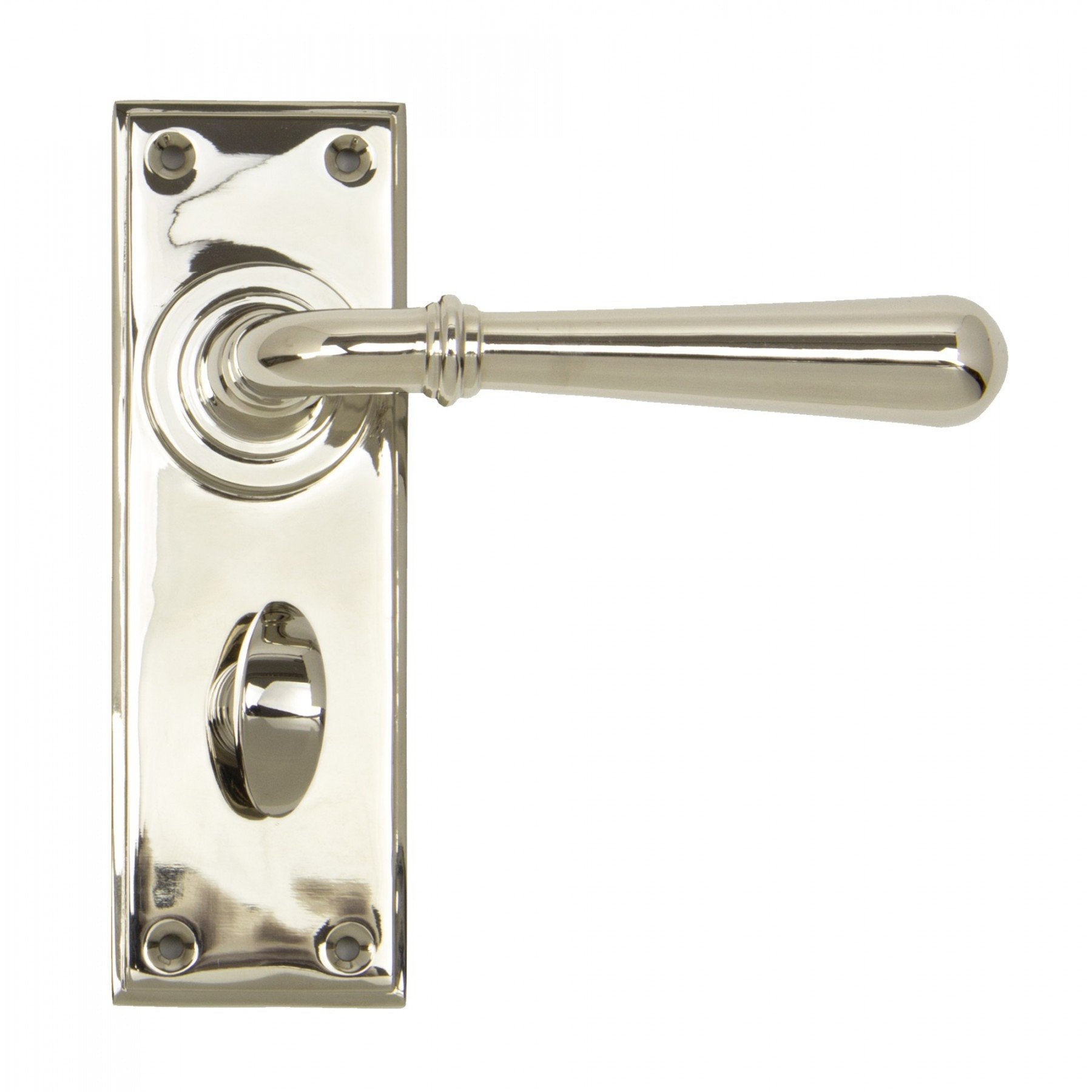 From the Anvil Polished Nickel Newbury Lever Bathroom Set - No.42 Interiors