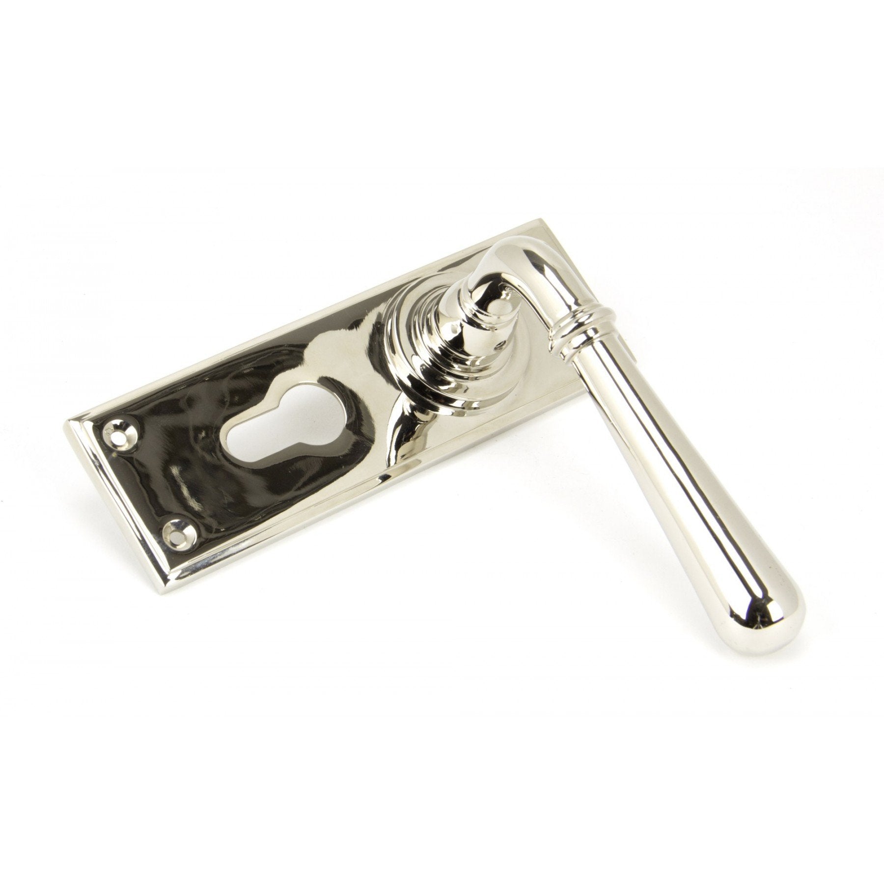 From the Anvil Polished Nickel Newbury Lever Euro Set