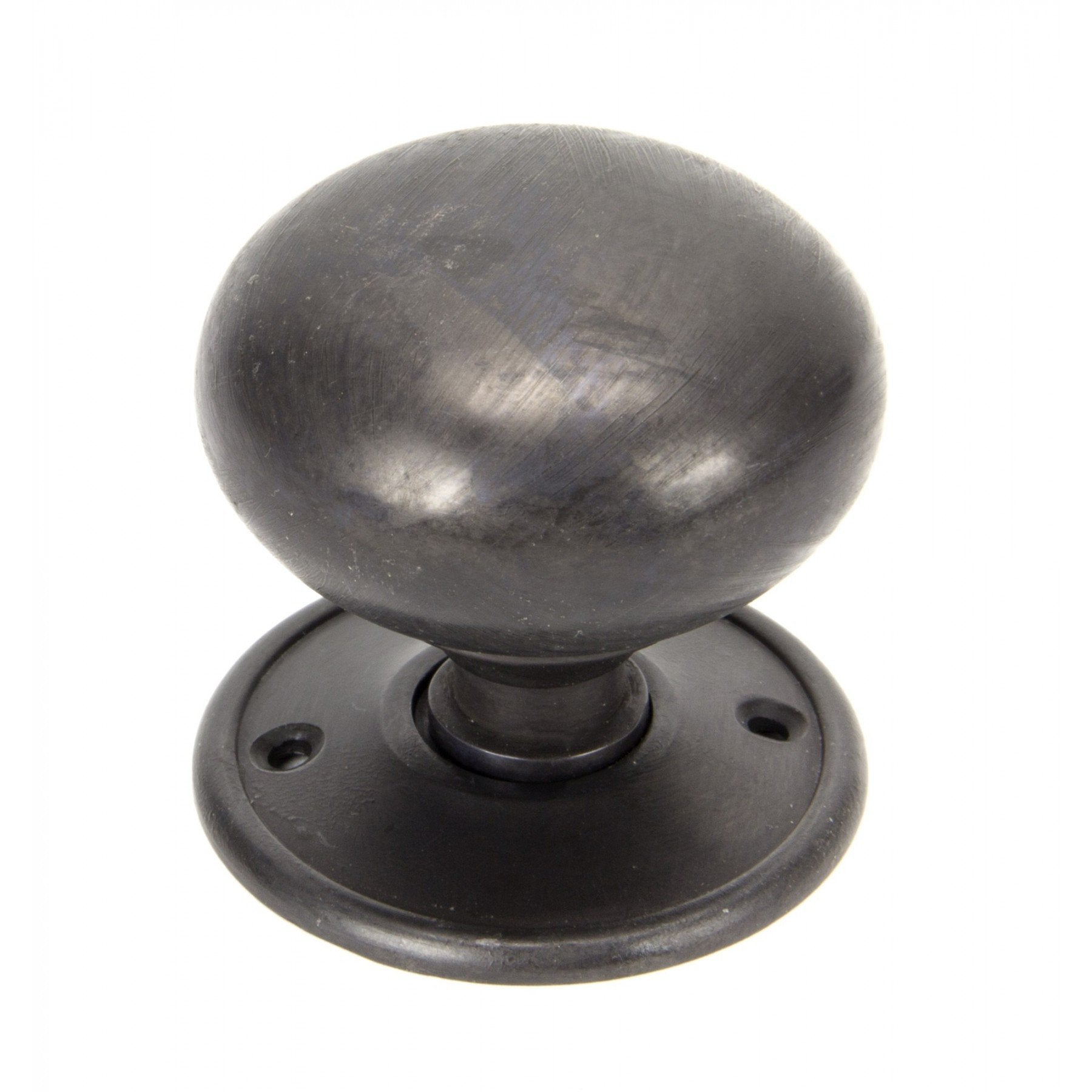 From the Anvil Aged Bronze 57mm Mushroom Mortice/Rim Knob Set