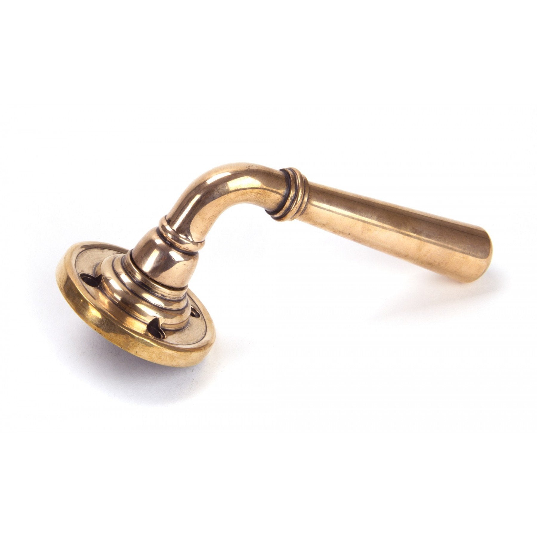 From The Anvil Polished Bronze Newbury Lever on Rose