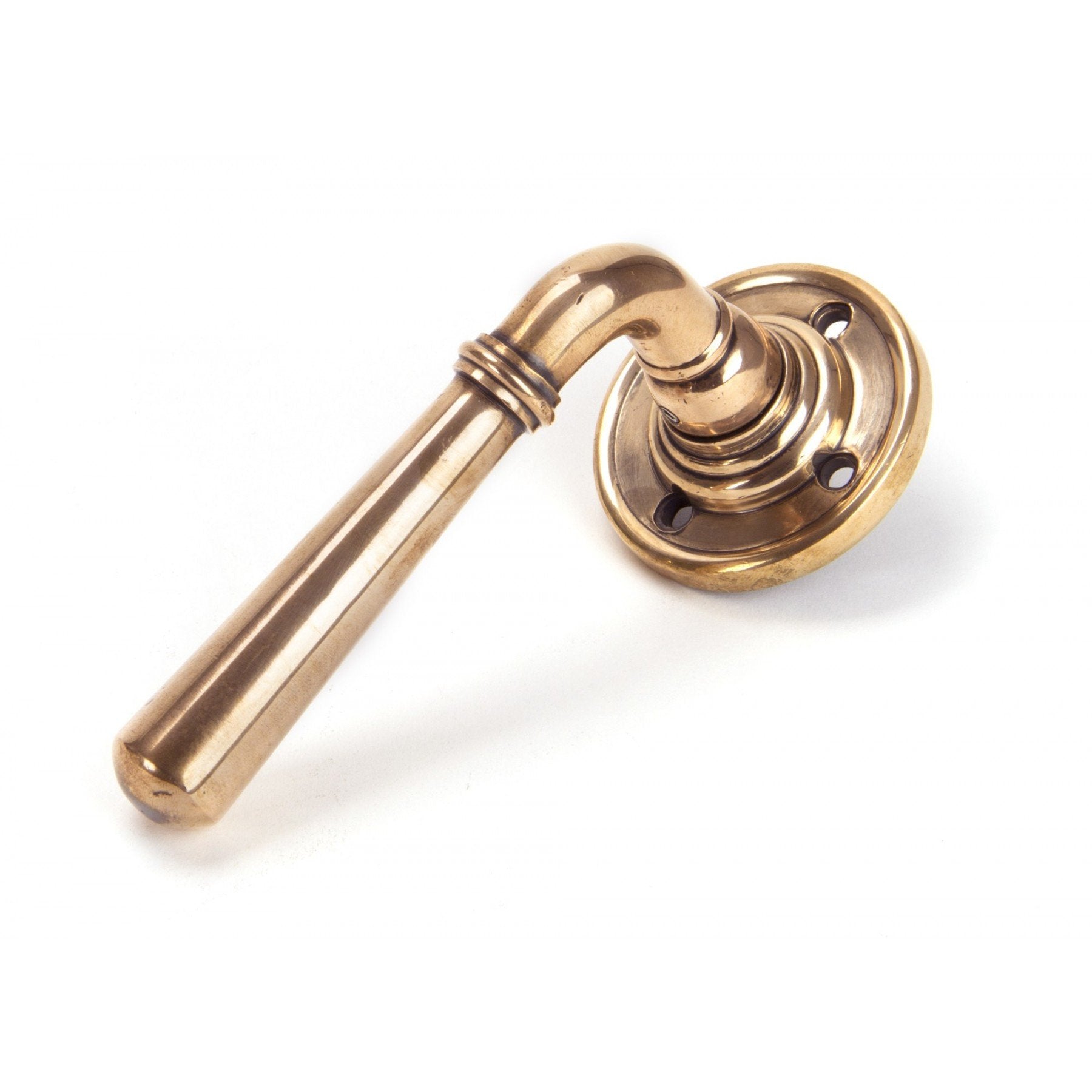 From The Anvil Polished Bronze Newbury Lever on Rose