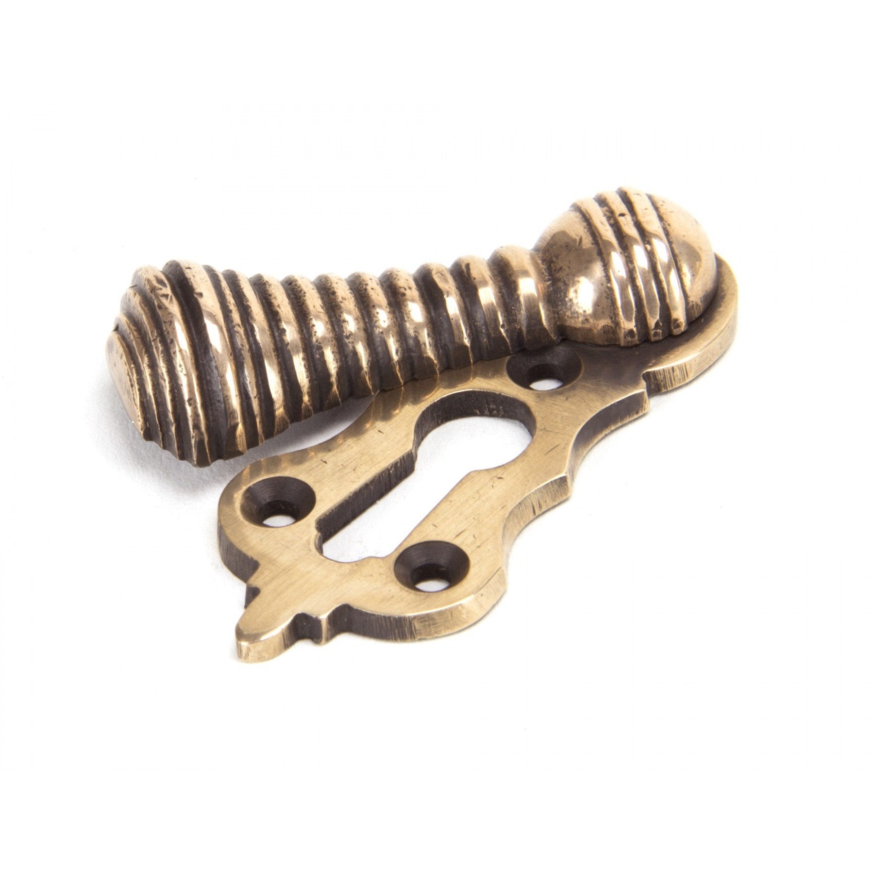 From The Anvil Polished Bronze Beehive Escutcheon - No.42 Interiors