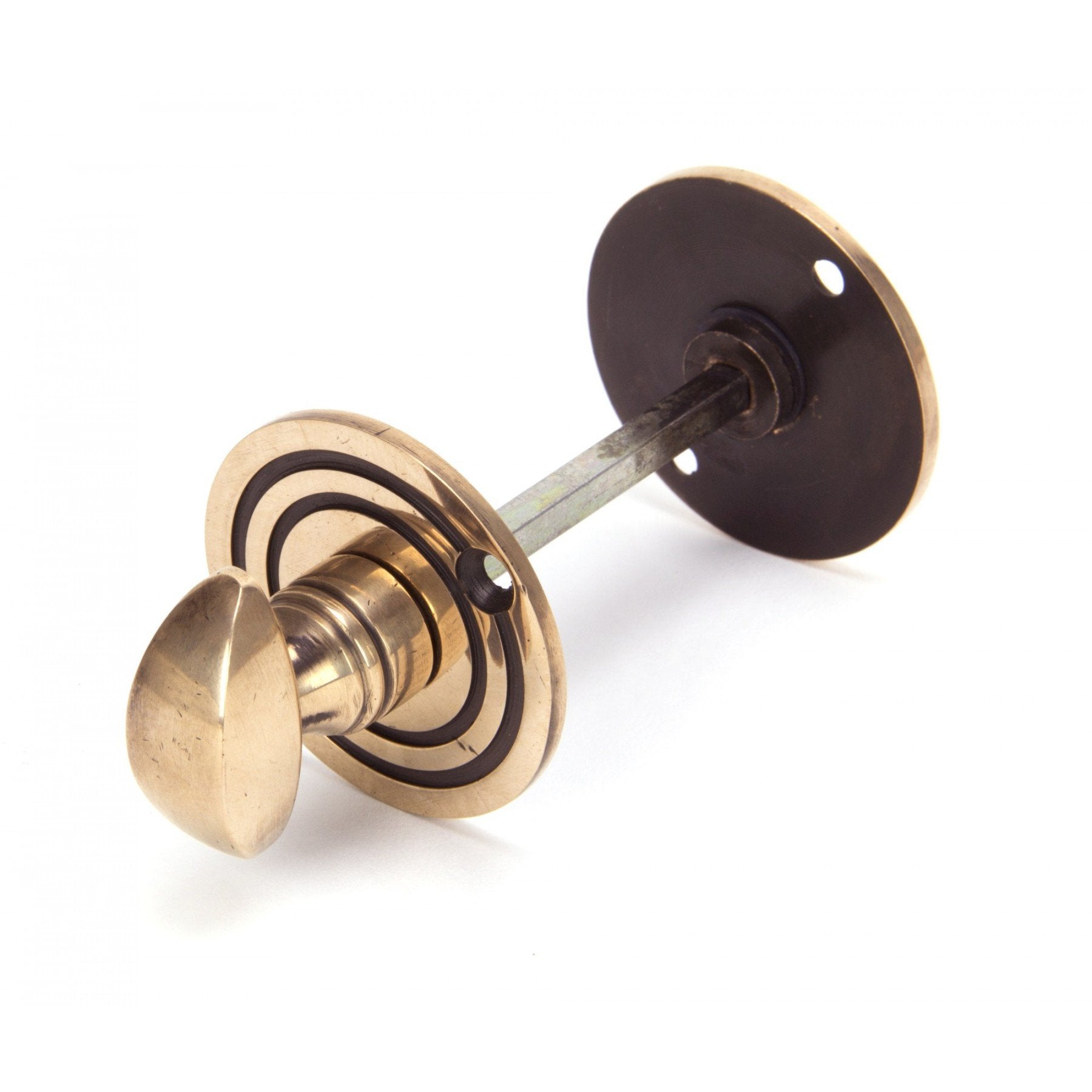 From The Anvil Polished Bronze Round Bathroom Thumbturn - No.42 Interiors