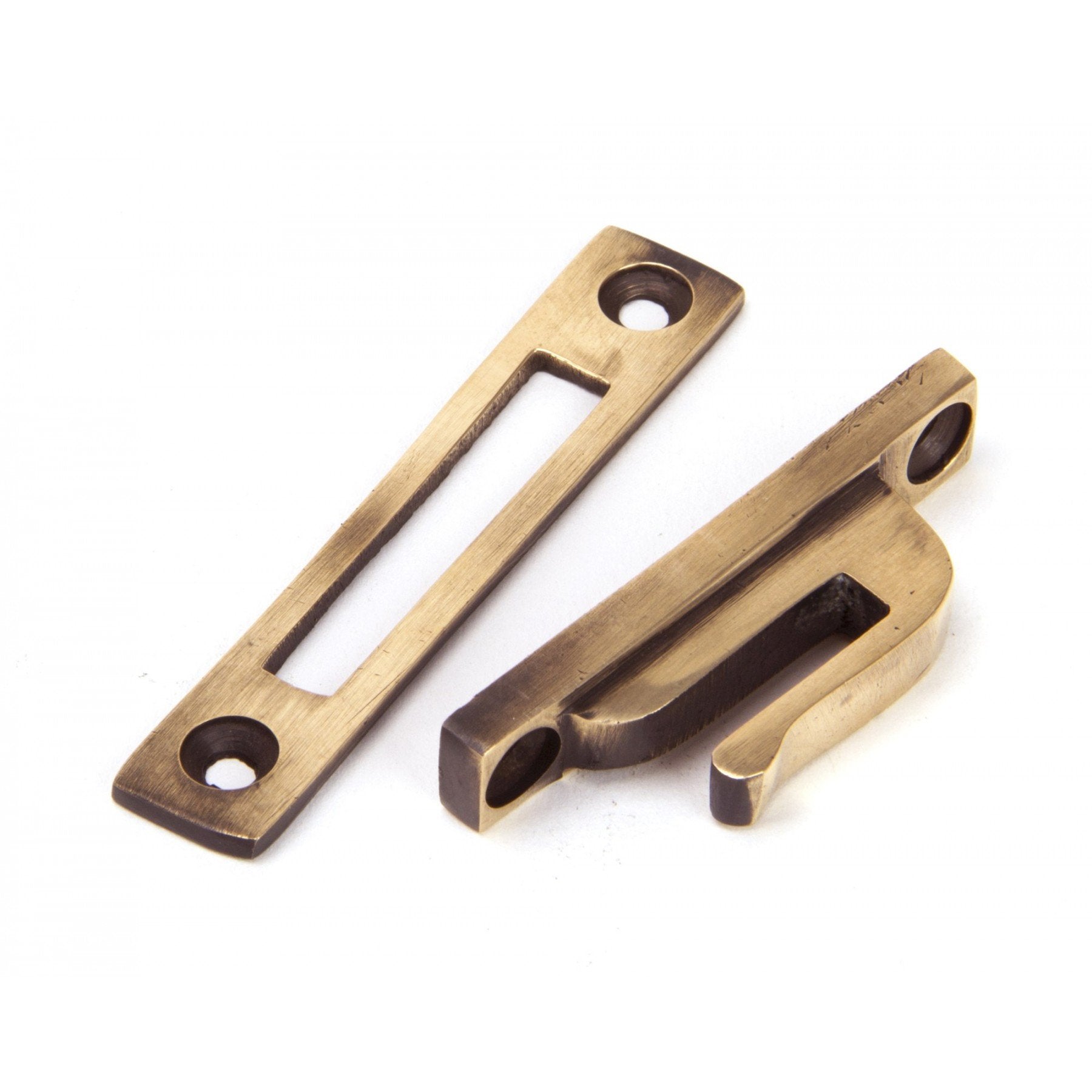 From The Anvil Polished Bronze Reeded Fastener - Locking