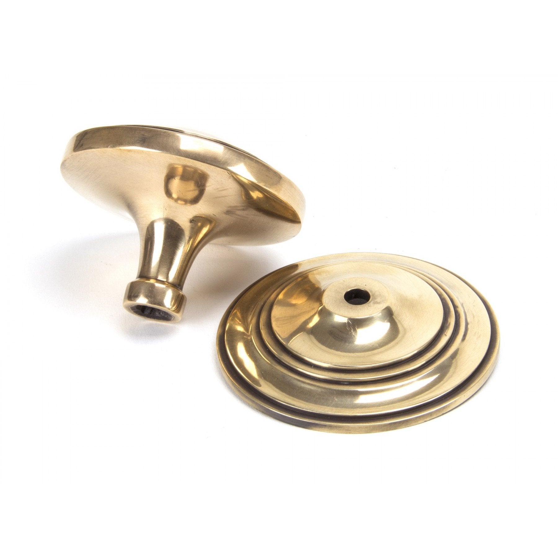 From The Anvil Polished Bronze Art Deco Centre Door Knob