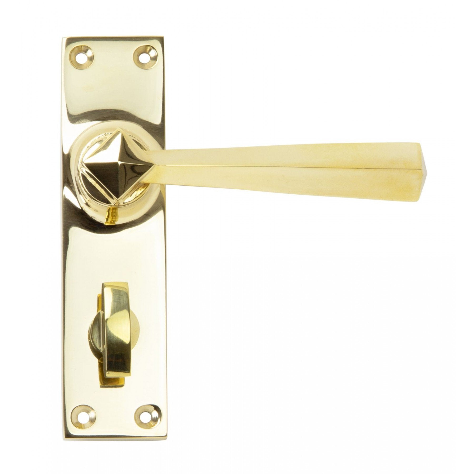 From The Anvil Polished Brass Straight Lever Bathroom Set - No.42 Interiors