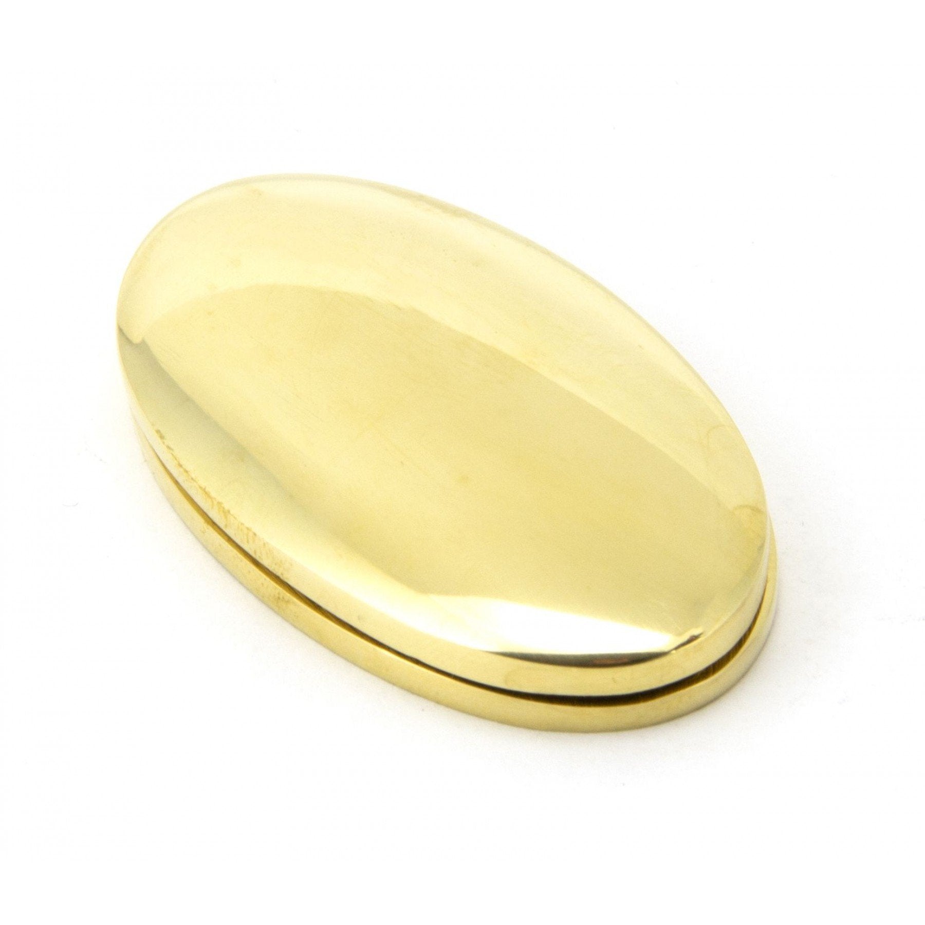 From The Anvil Polished Brass Oval Escutcheon & Cover - No.42 Interiors