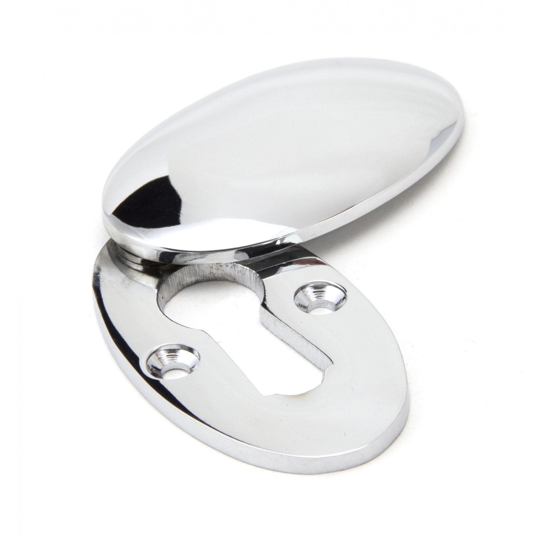 From The Anvil Polished Chrome Oval Escutcheon & Cover