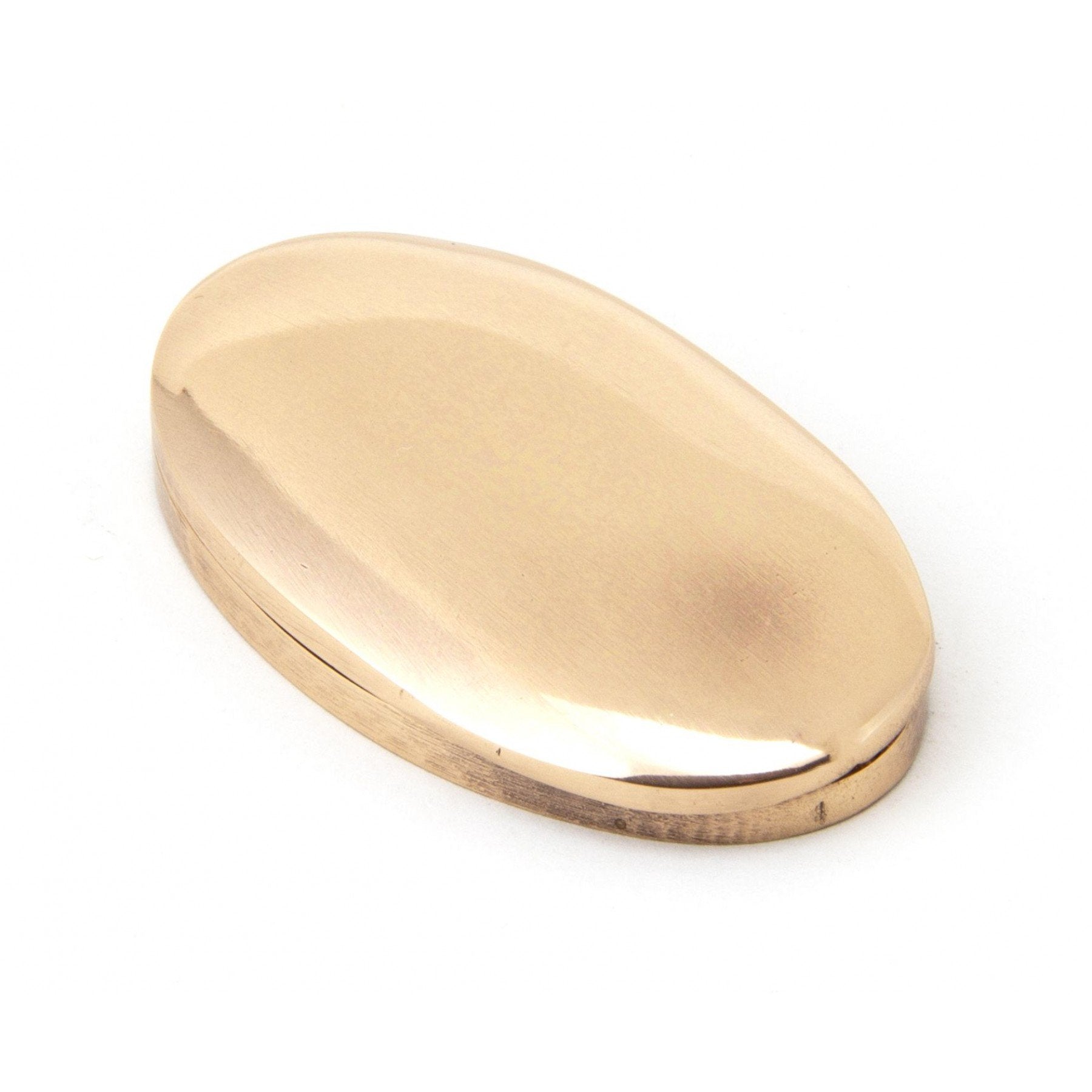 From The Anvil Polished Bronze Oval Escutcheon & Cover