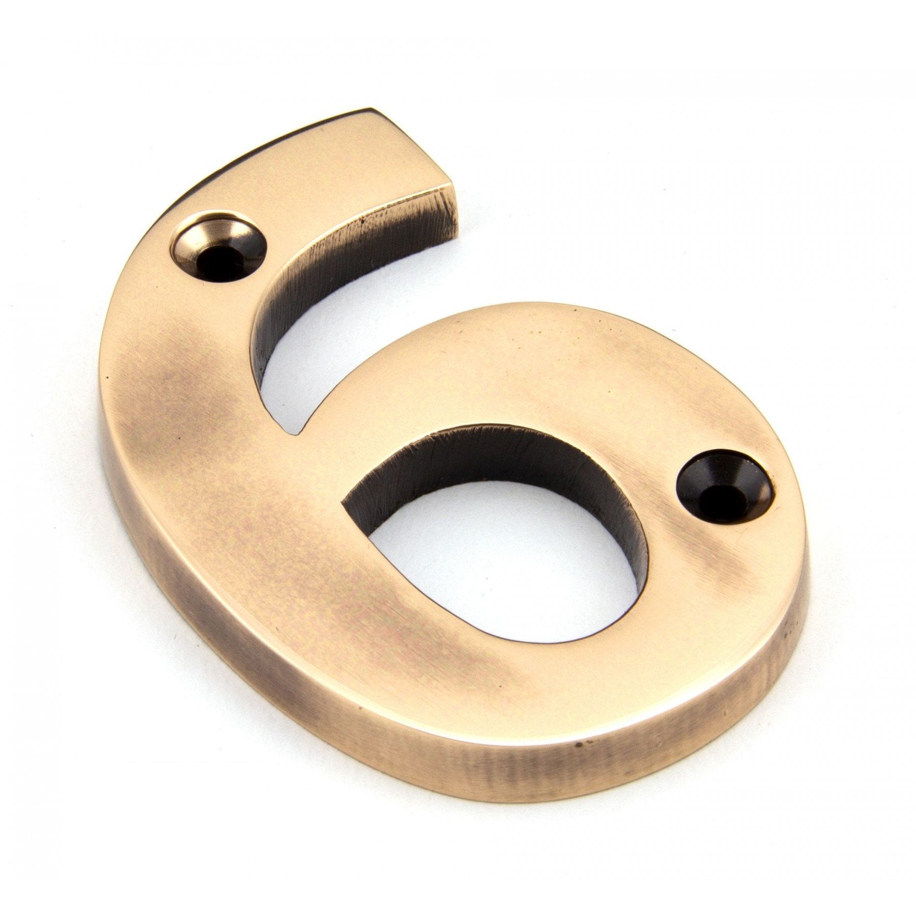 From The Anvil Polished Bronze Numeral 6