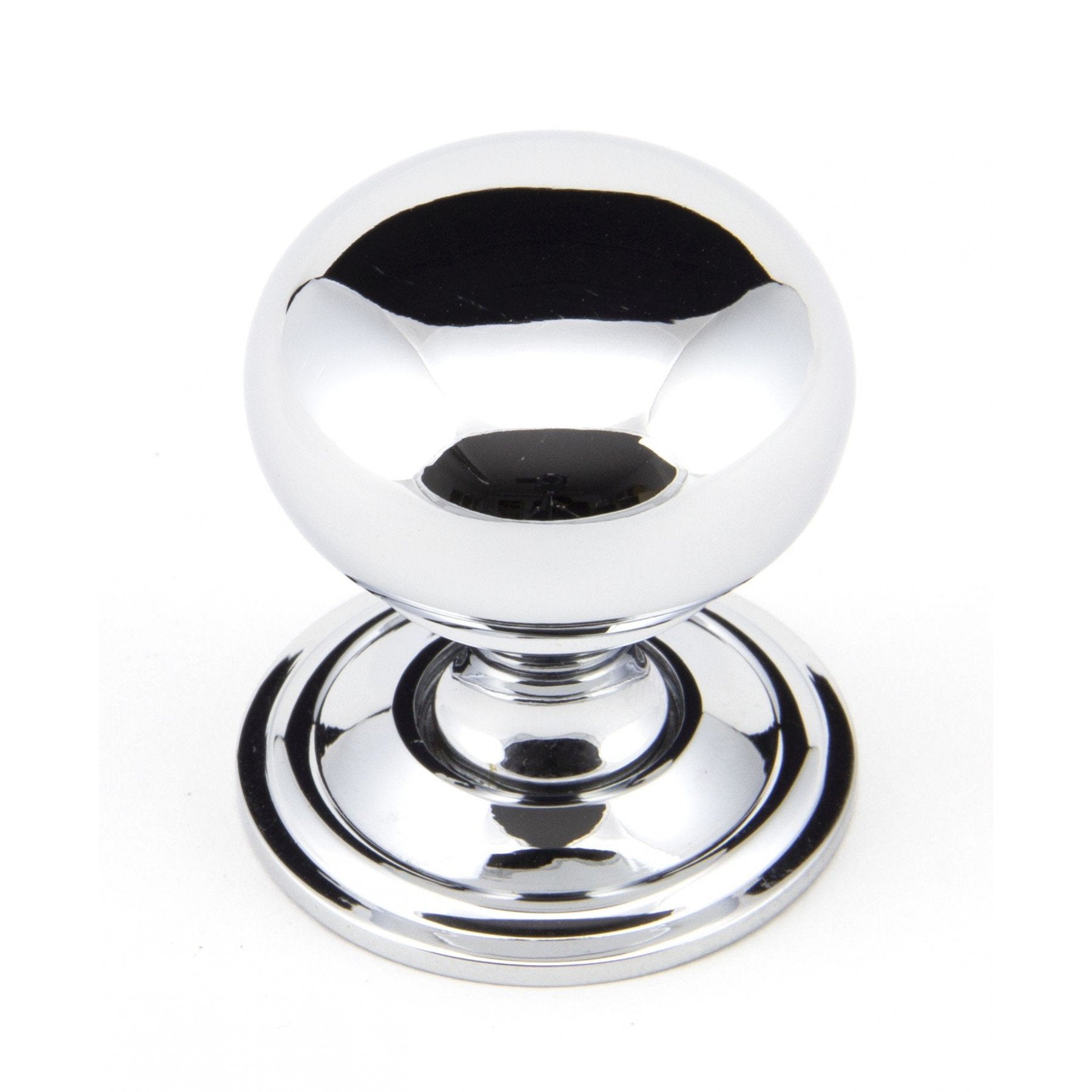 From The Anvil Polished Chrome 32mm Mushroom Cabinet Knob - No.42 Interiors