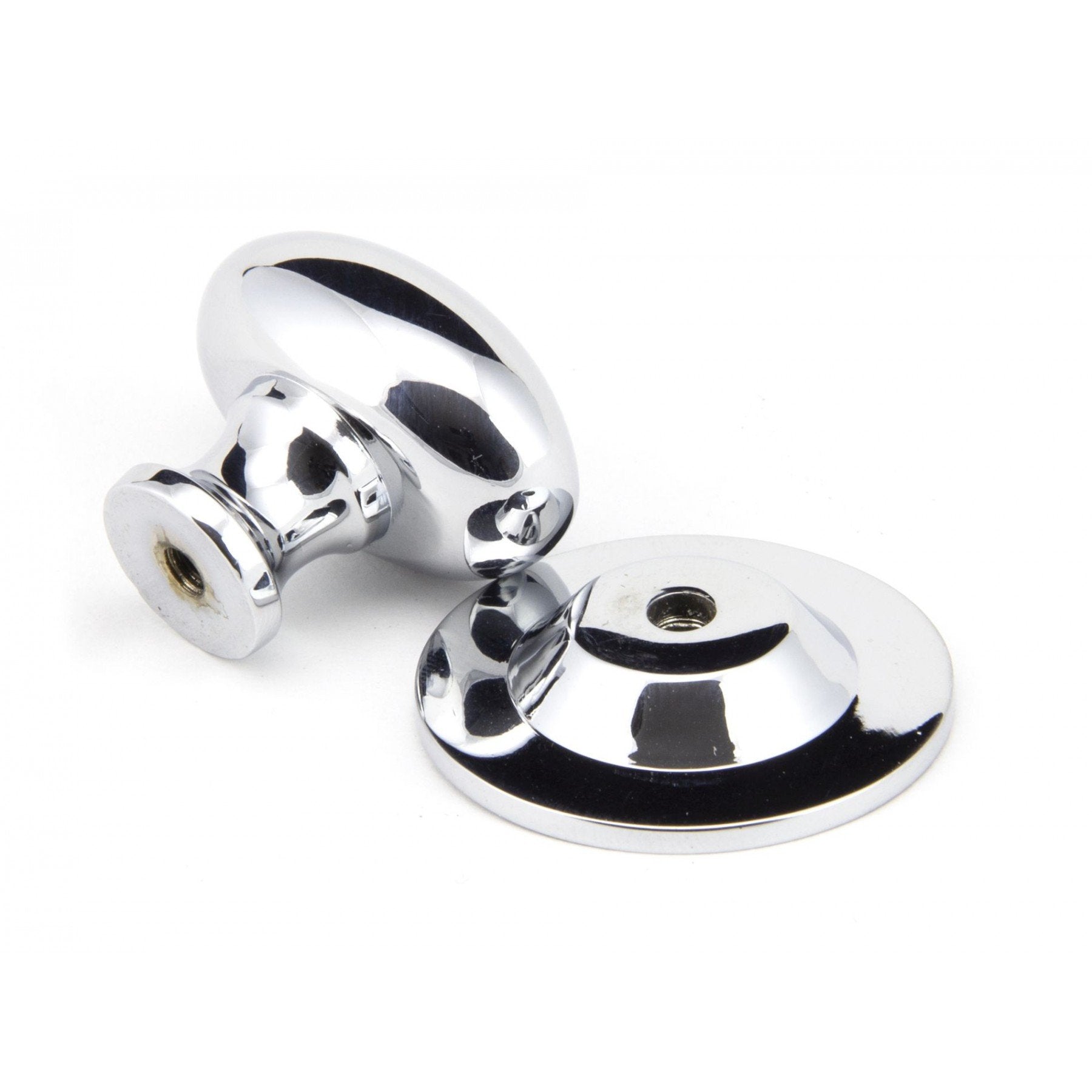 From The Anvil Polished Chrome 33mm Oval Cabinet Knob