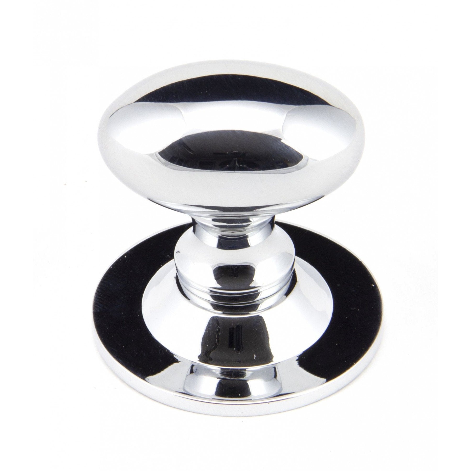 From The Anvil Polished Chrome 33mm Oval Cabinet Knob - No.42 Interiors