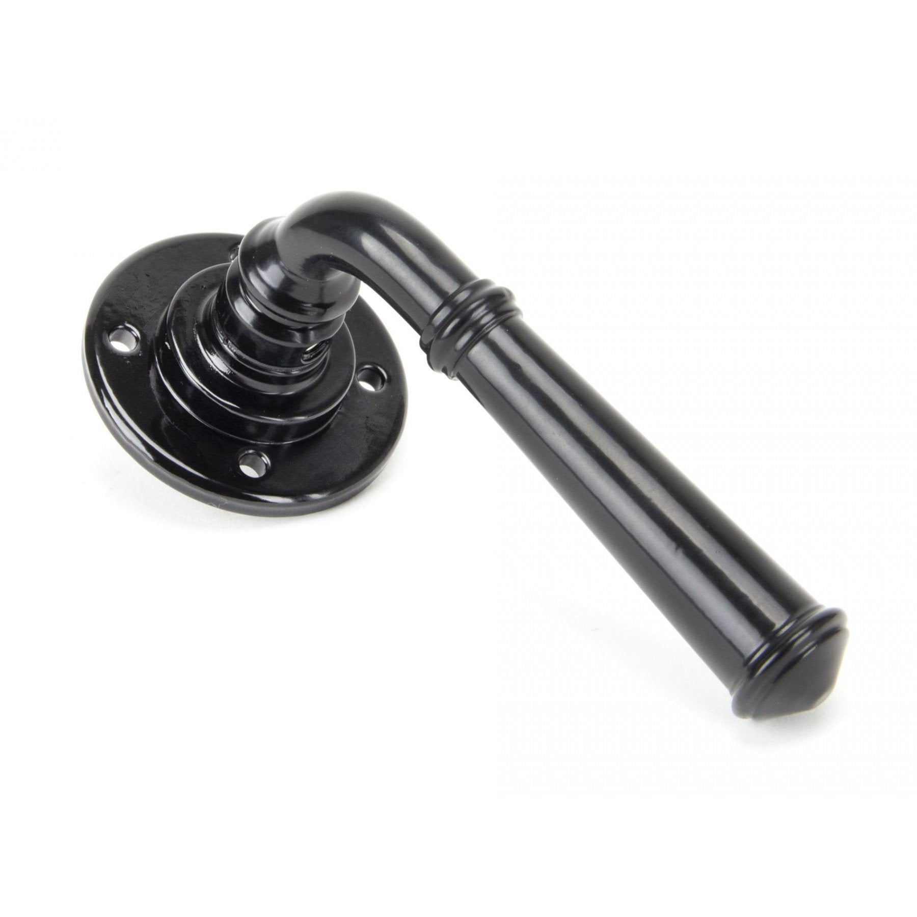 From The Anvil Black Regency Lever on Rose Set - No.42 Interiors