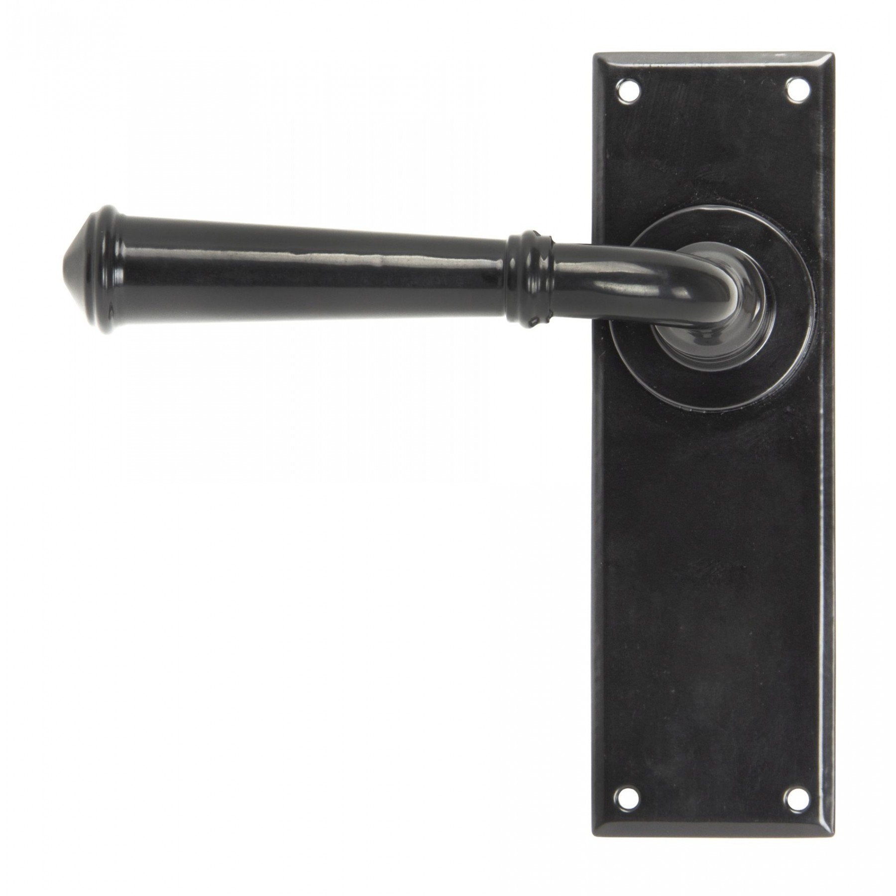 From The Anvil Black Regency Lever Latch Set - No.42 Interiors