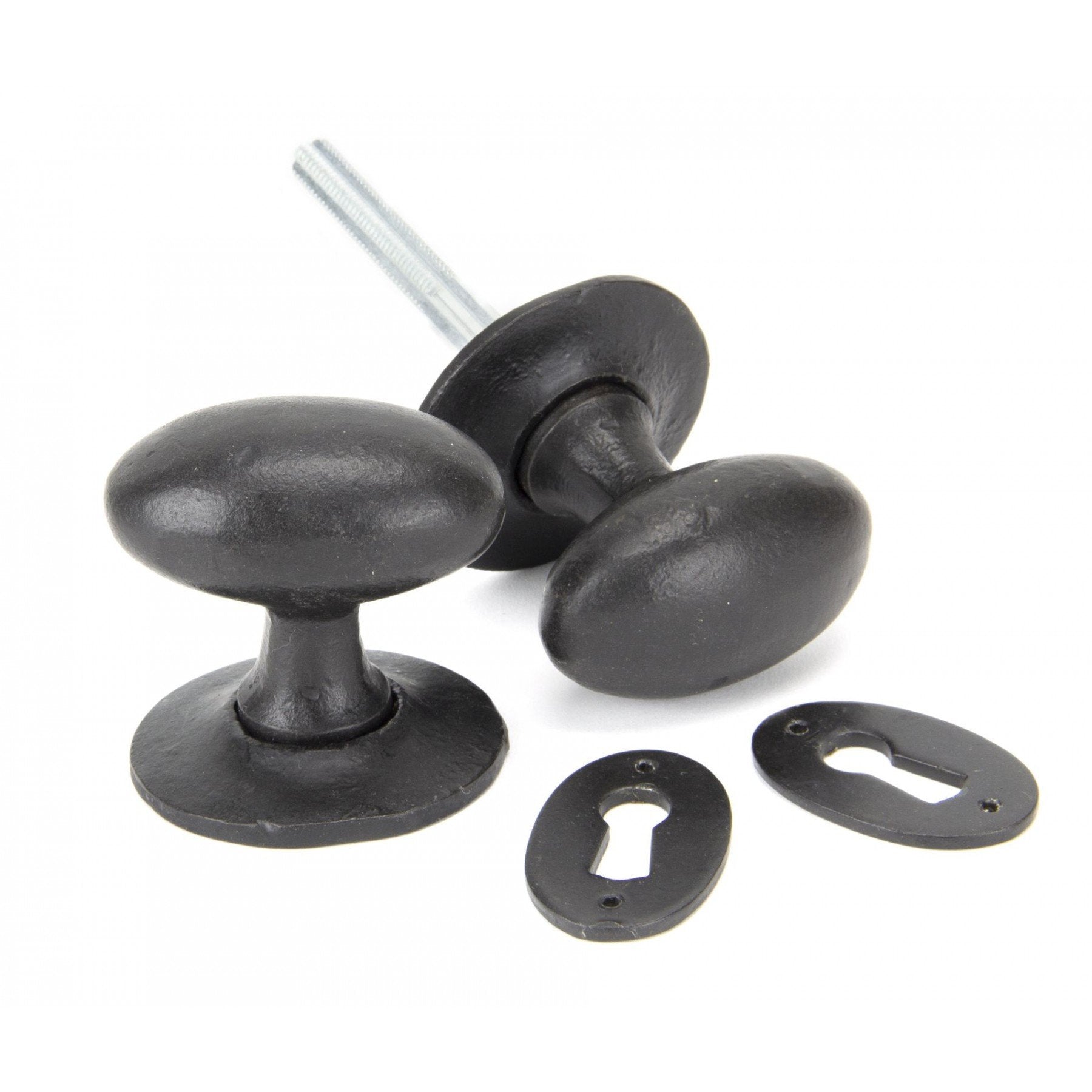 From The Anvil External Beeswax Oval Mortice/Rim Knob Set