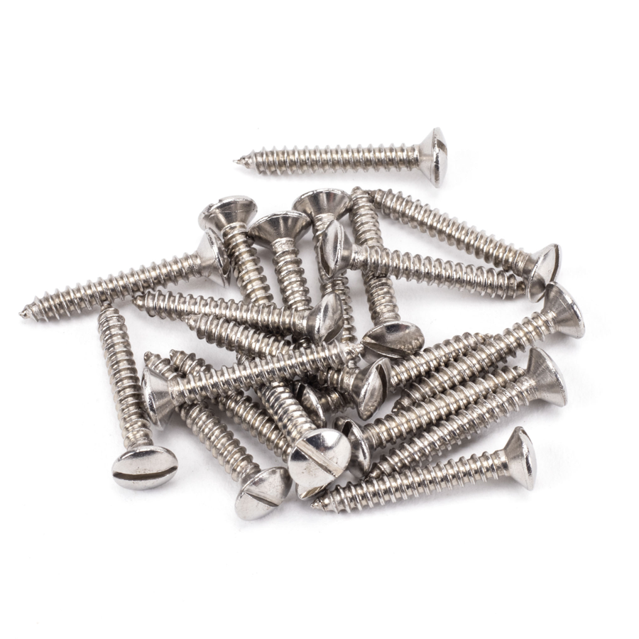 From the Anvil Stainless Steel 6x1" Countersunk Raised Head Screws (25)