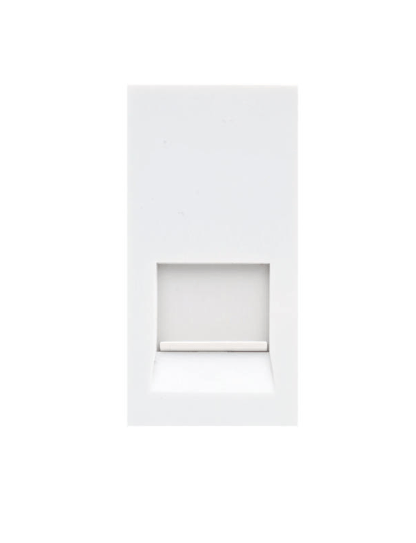 Buster and Punch ELECTRICITY PLATE INSERTS - BT Master Telephone (1 module) WHITE - No.42 Interiors