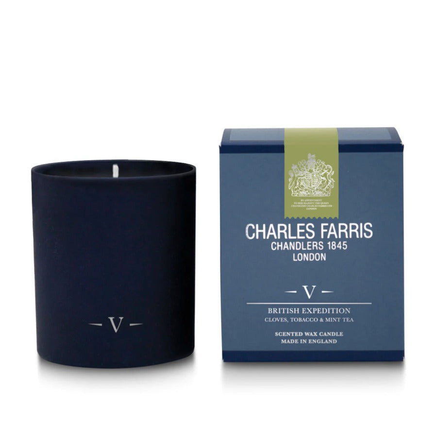 Charles Farris British Expedition Scented Candle | Cloves, Tobacco & Mint Tea