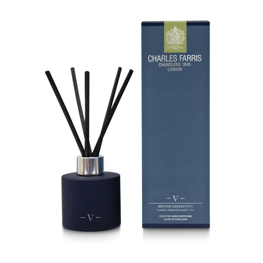 Charles Farris British Expedition Reed Diffuser | Cloves, Tobacco & Mint Tea