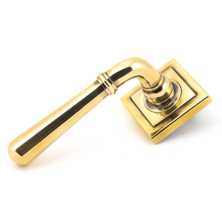 From the Anvil Aged Brass Newbury Lever on Rose Set (Square)