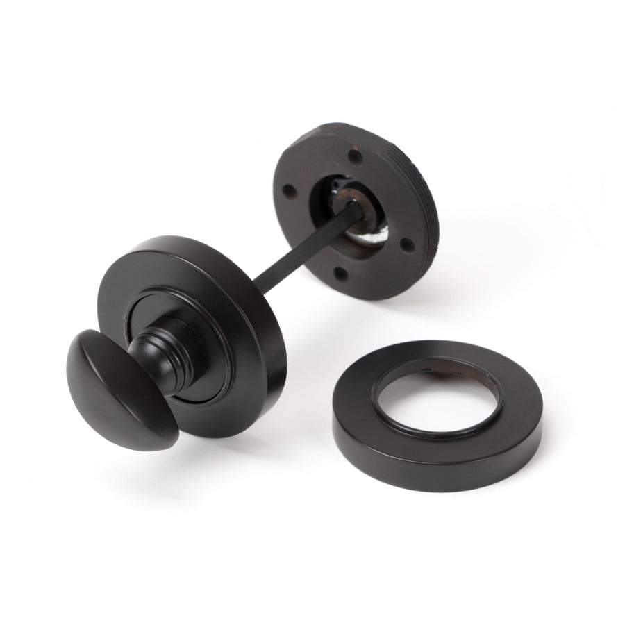 From the Anvil Aged Bronze Round Thumbturn Set (Plain)