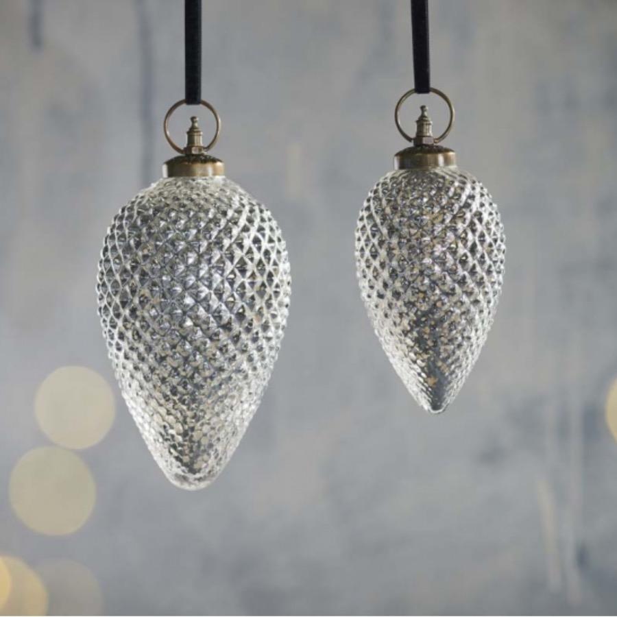 Harini Giant Baubles - Antique Silver - Small