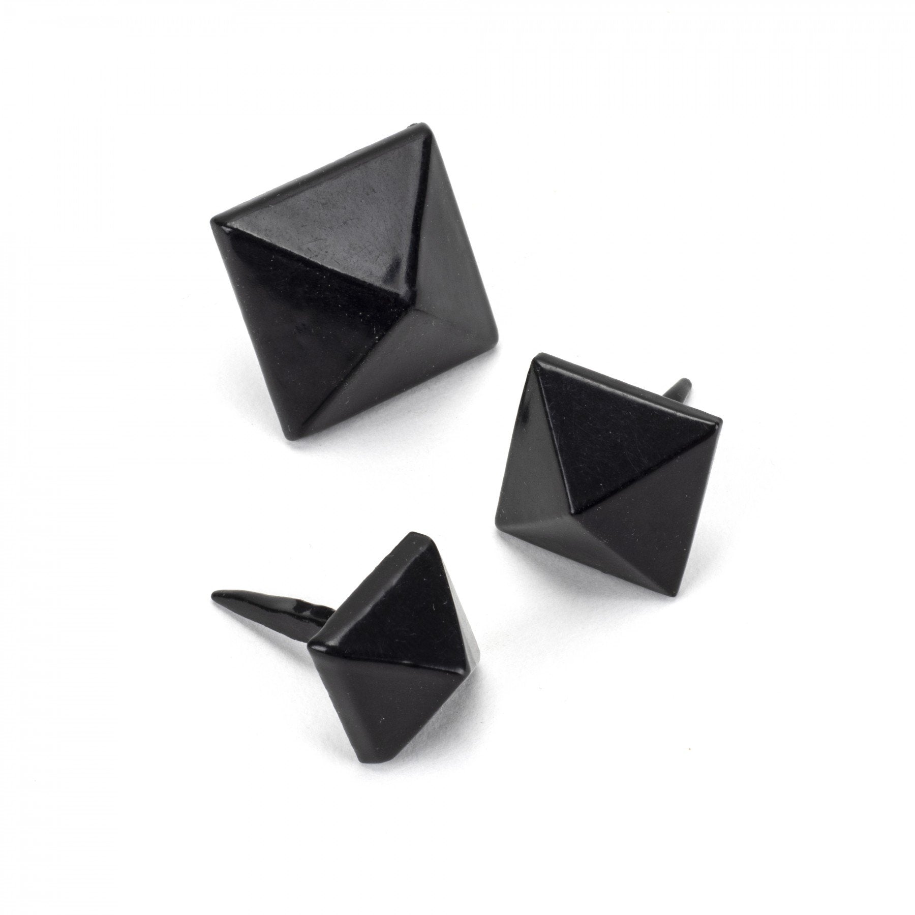 From the Anvil Black Pyramid Door Stud - Small
