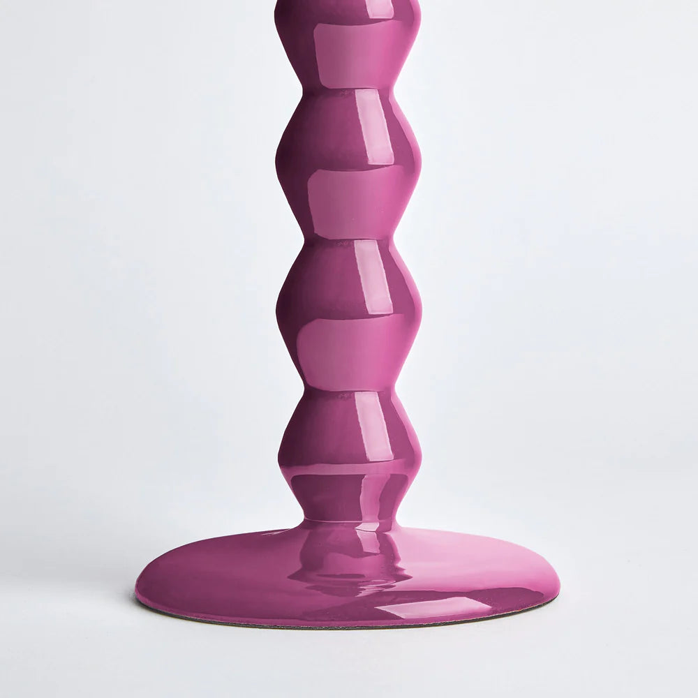 Pooky larger mildred candlestick in hot pink