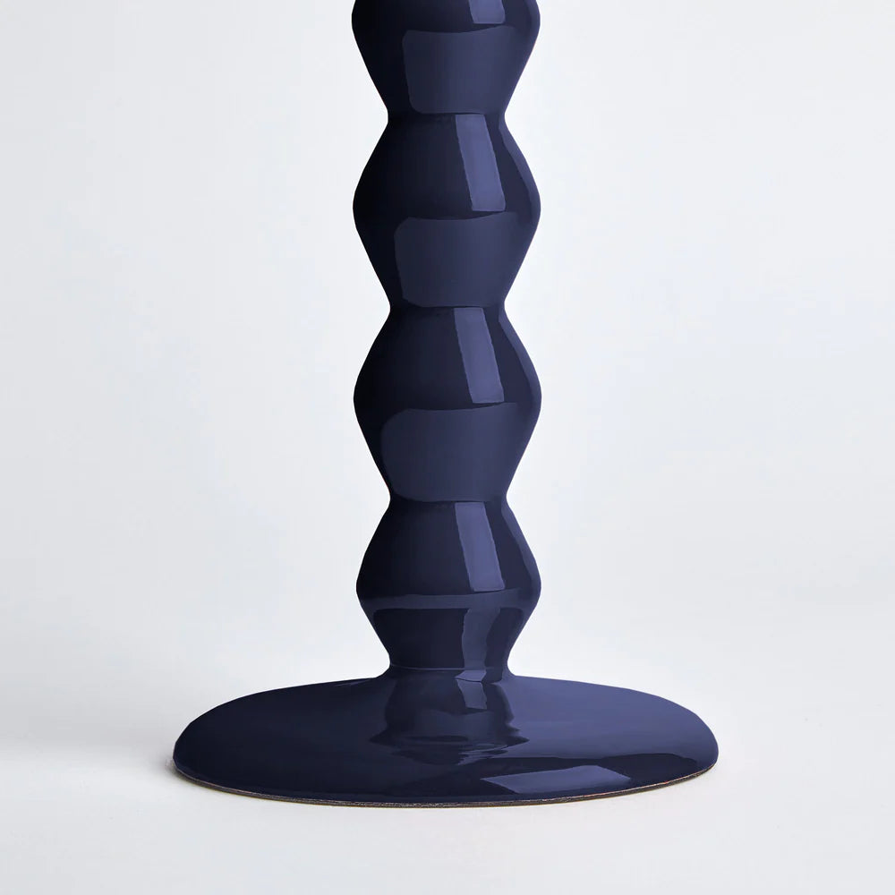 Pooky larger mildred candlestick in navy