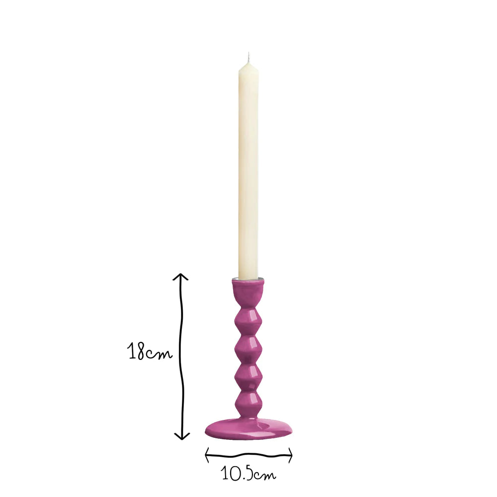 Pooky Smaller mildred candlestick in hot pink