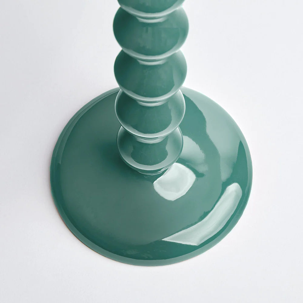 Pooky larger mildred candlestick in turquoise